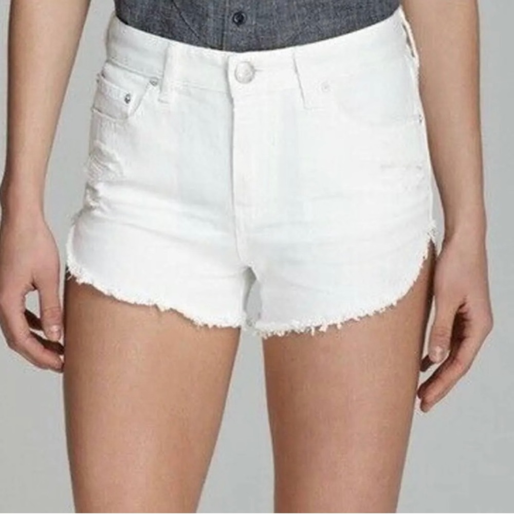 Free People White Denim Shorts Size 29 Sofia